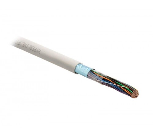 Кабель витая пара FUTP25-C3-S24-IN-LSZH-GY экр.F/UTP,кат.3,25п.(24AWG),одн.(solid),эк.ф.,LSZHнг(C)-HF,-20°C-+60°C,сер.  46165  Hyperline