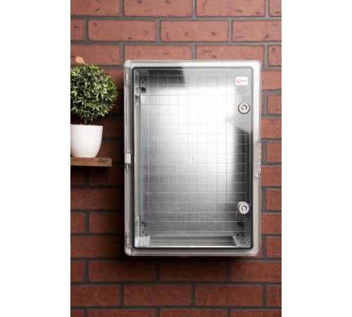 Щит пластиковый с монтажной платой прозрачная дверь (ВхШхГ) 500х350х190мм IP65 PROxima  PBT65MP005  EKF