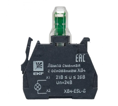 Лампа сменная c основанием XB4 зеленая 24В EKF PROxima    XB4-ESL-G   EKF 