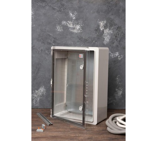 Щит пластиковый с монтажной платой прозрачная дверь (ВхШхГ) 500х350х190мм IP65 PROxima  PBT65MP005  EKF