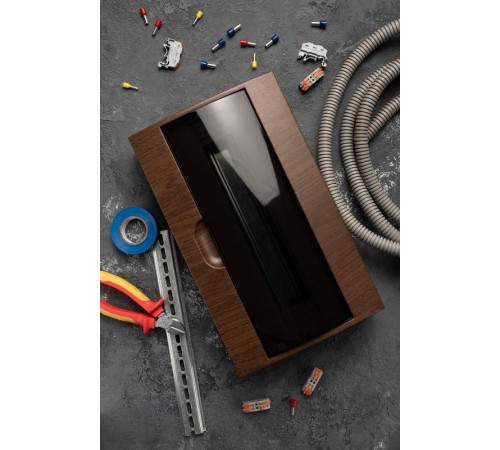 Щит распределительный навесной ЩРН-П-18 темное дерево IP41 EKF PROxima  pb40-n-18-dark  EKF