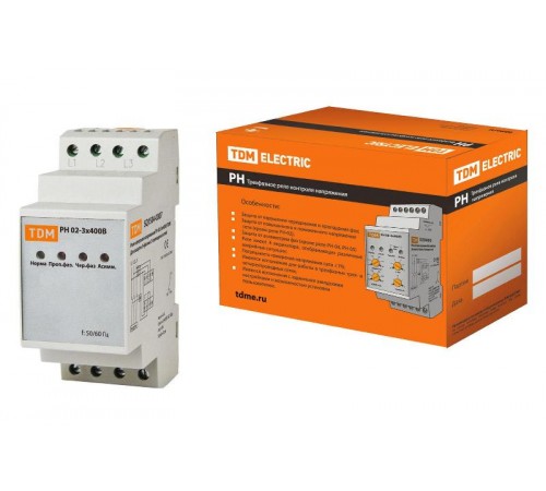 Реле напряжения РН 02-3х400В   SQ1504-0007  TDM