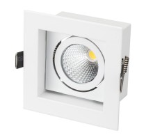 Светильник CL-KARDAN-S102x102-9W Warm (WH, 38 deg)  024137  Arlight