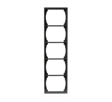 Рамка 5-постовая, 100мм серия Impressivo, антрацит  1725F100-81   2TKA000428G1  ABB