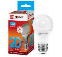 Лампа светодиодная LED-A60-VC 20Вт 230В Е27 4000К 1800Лм  4690612020303  IN HOME