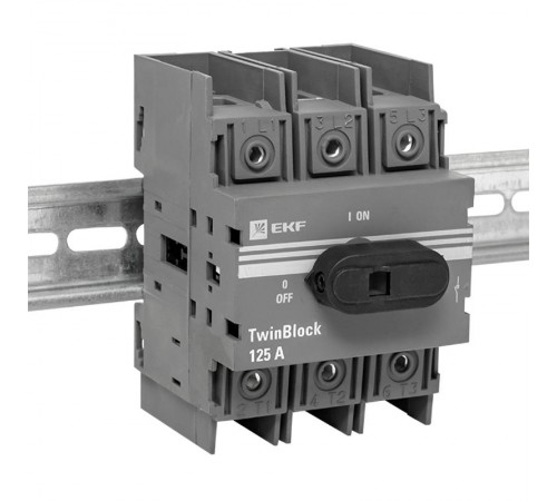 Рубильник 125A 3P c рукояткой управления для прямой установки TwinBlock  tb-125-3p-f  EKF