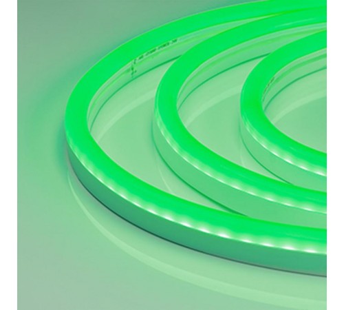 Образец Гибкий неон ARL-NEON-2615GH-SIDE 230V Green (Arlight, 8 Вт/м, IP65)  035484  Arlight