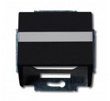 Плата центр. (корпус) с суппортом для комм. разъёмов и цоколей DCS, серия solo/future, цвет чёрный  1724-0-4253   2CKA001724A4253  ABB