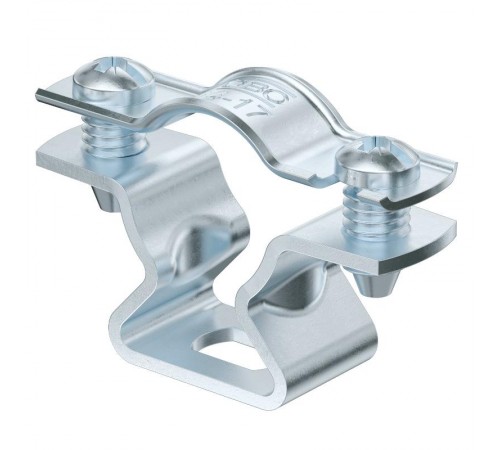 Крепежная скоба дистанционная 14-17 мм (с продольным отверстием) с гальваническим покрытием  1362762  OBO Bettermann
