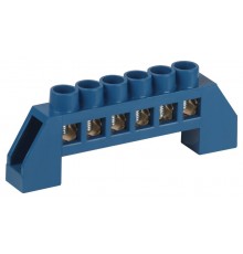 Шина  NO-224-122 N ноль в изоляторе ШНИ-6х9-6-Д-синий  Б0062947  ЭРА