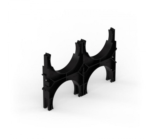 Кластер для двустенных труб d125 мм, двойной, двухсторонний (60 шт/кор)  PR13.02572  Промрукав