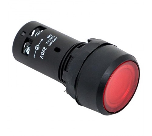 Кнопка SW2C-10D с подсветкой красная NO EKF PROxima  sw2c-md-r  EKF