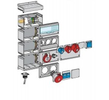 Лицевая панель с 2-мя отв. FMCE46 ( Розетки 63A, 2х10/16А), 1 ряд  2CMA191083R1000  ABB