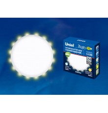 Лампа светодиодная LED-GX53-7W/4000K+3000K/GX53/FR PLB02WH LED, матовая. 4000K Торцевая подсветка, 3000K  UL-00006496  Uniel