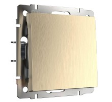 W1112010/ Электроустановочные изделия - Выключатель одноклавишный проходной (шампань рифленый)  a051435  Werkel