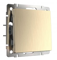 W1112010/ Электроустановочные изделия - Выключатель одноклавишный проходной (шампань рифленый)  a051435  Werkel