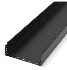 Лоток неперфорированный Стандарт 300х100х3000 (0,8 мм) RAL 9005 (6 м/уп)  PR16.9952  Промрукав