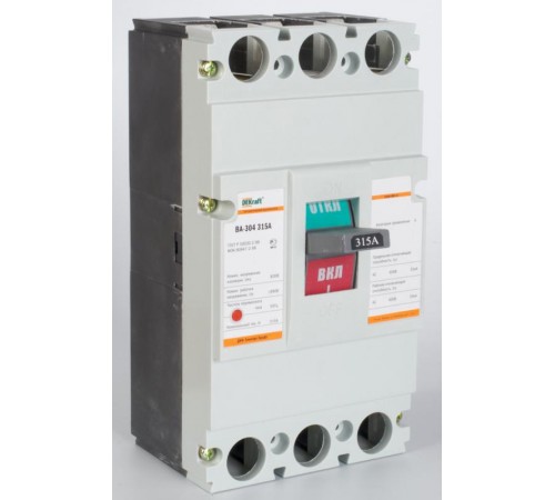 Силовой авт. выкл. 3P 315А ВА-304 35кА   21014DEK  DEKraft
