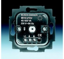 Механизм светорегулятора для ламп накаливания и НВ галогенных ламп с электронным трансформатором, 40-420 Вт/ВА  6513-0-0586   2CKA006513A0586  ABB