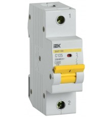 Выключатель автоматический однополюсный ВА47-150 125А C 15кА KARAT  MVA50-1-125-C  IEK