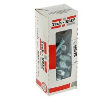 Болт DIN933 с шестигранной головкой оцинк. М8х25 (40 шт) - коробка с ок. Tech-Kr ( 0,55 кг)  105208  Tech-KREP