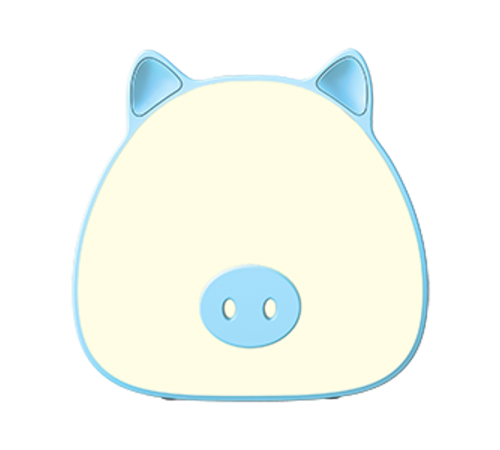 Светильник ночник настольный Qplus GTL703 5W 200lm 2700-6000K 5V Li-ion 1200mA голубой диммируемый LED 1/10/30  NN7036  Gauss