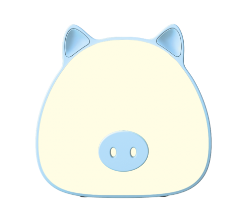 Светильник ночник настольный Qplus GTL703 5W 200lm 2700-6000K 5V Li-ion 1200mA голубой диммируемый LED 1/10/30  NN7036  Gauss