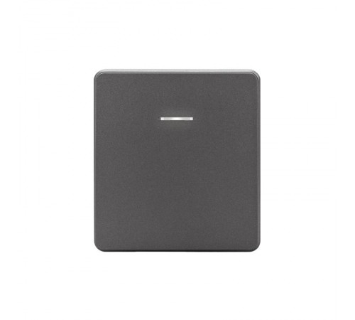 Выключатель ROUND 1 кл с подсветкой 10А с/у титан  KR-78-0713-2  Kranz