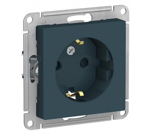 AtlasDesign Изумруд Розетка с заземлением со шторками, 16А, механизм  ATN000845  SE