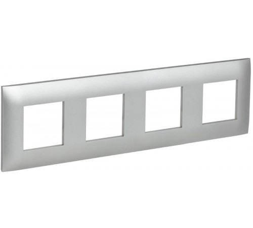 SKANDY Рамка 4-местная SK-F04S серебряный  SK-M42-K23  IEK