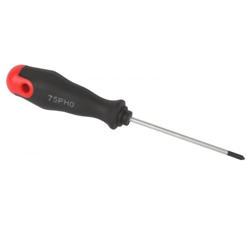 Отвертка PH 0х75 мм крестовая двухкомпонентная рукоятка  Б0055836  ЭРА