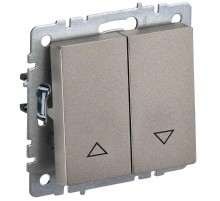 BRITE Выключатель жалюзи 10А ВС10-1-5-БрШ шампань   BR-V15-0-10-K37  IEK