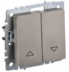 BRITE Выключатель жалюзи 10А ВС10-1-5-БрШ шампань   BR-V15-0-10-K37  IEK