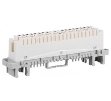 Плинт размык., 10 пар аналог Krone, марк. 1-0, на штангу  PL10P-DIS01-1  ITK