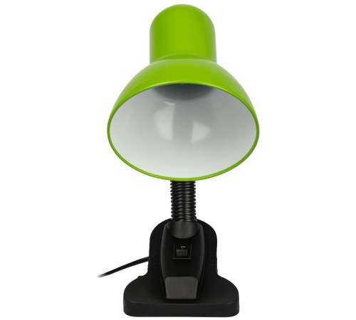 Настольный светильник N-212-Е27-40W-GR на прищепке зелёный  Б0058670  ЭРА