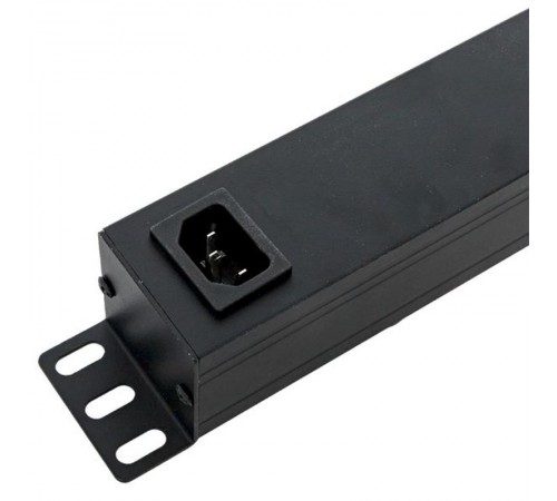 Блок розеток PDU TERACOM PRO 19" 1U 10А/250В 7 розеток Schuko с выключателем разъем C14  TRP-HPD-LS-10A-7SH-C14  EKF