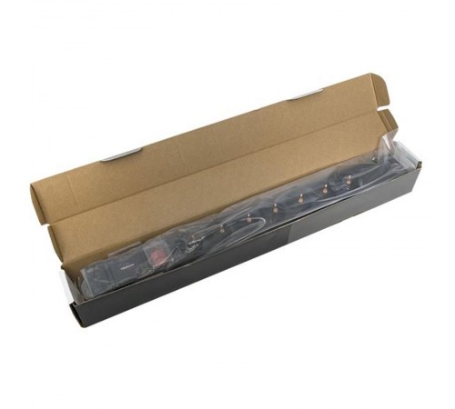 Блок розеток PDU TERACOM PRO 19" 1U 10А/250В 7 розеток Schuko с выключателем разъем C14  TRP-HPD-LS-10A-7SH-C14  EKF