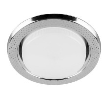 Светильник потолочный встраиваемый под лампу GX53 DL5042 15W 230V GX53, "круг", без лампы, хром  29748  FERON