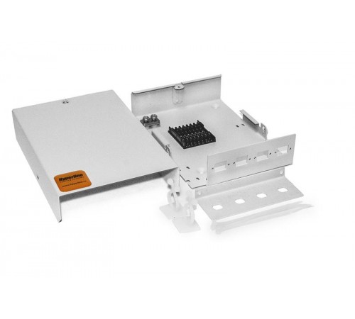 Бокс оптич.FO-WBY-8UN-MI ун.,нас.на8п.(SC,duplexLC,ST,FC)с дер.д.8 КДЗС,фик.цент.сил.эл.,заж.д.ор.каб.,ст.,без пиг.и пр.ад.  375911  Hyperline