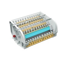 Блок распределительный на DIN рейку 5р 160А, 8х7мм 2х8мм 2х9мм 1х12мм  BD160135  DKC