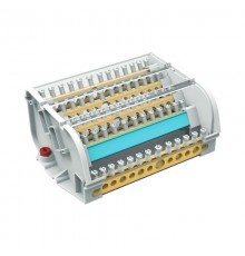 Блок распределительный на DIN рейку 5р 160А, 8х7мм 2х8мм 2х9мм 1х12мм  BD160135  DKC