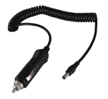 Автозарядка с индикатором (разъем 2.1х5.5) (АЗУ) шнур спираль 1.5 м  16-0233  REXANT