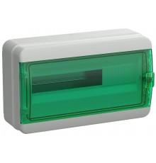 Корпус пластиковый навеснойна 18 модулей КМПн-18 IP65 зеленый прозрачная дверь TEKFOR  TF5-KP72-N-18-65-K03-K06 TEKFOR  IEK