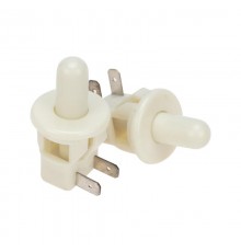 Выключатель-кнопка 250V 2.5А (2с) ON-(OFF) Б/Фикс белый (мебельная)  36-3020  REXANT