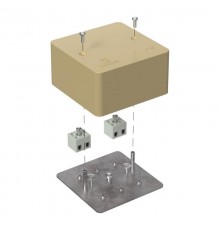 Коробка огнестойкая для кабель-канала 40-0460-FR2.5-4 Е15-Е120 RAL1001 85х85х45 (44 шт/кор) бежевая  40-0460-1001-FR2.5-4  Промрукав