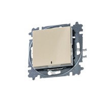 ABB Levit Слоновая кость / белый Переключатель 1-кл. с подсветкой ориентационная  3559H-A06446 17W  2CHH590646A6017  ABB