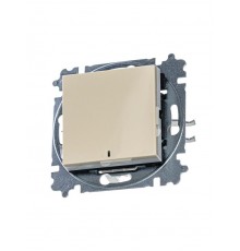 ABB Levit Слоновая кость / белый Переключатель 1-кл. с подсветкой ориентационная  3559H-A06446 17W  2CHH590646A6017  ABB