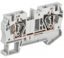 Клемма пружинная КПИ 2в-6 52А серый   YZN11-006-K03  IEK 