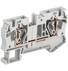 Клемма пружинная КПИ 2в-6 52А серый   YZN11-006-K03  IEK 