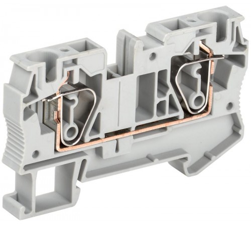 Клемма пружинная КПИ 2в-6 52А серый   YZN11-006-K03  IEK 